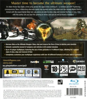 TimeShift PlayStation 3 PAL back cover