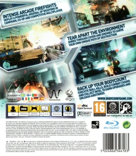 Bodycount PlayStation 3 PAL back cover