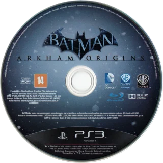 Batman: Arkham Origins PlayStation 3 NTSC-U disc