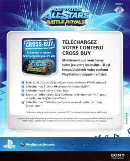PlayStation All-Stars Battle Royale PlayStation 3 PAL promotional insert