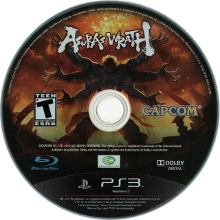 Asura's Wrath PlayStation 3 NTSC-U disc