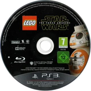 LEGO Star Wars: The Force Awakens PlayStation 3 PAL disc