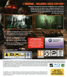 Killzone HD PlayStation 3 PAL Classics HD back cover
