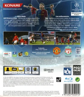 Pro Evolution Soccer 2009 PlayStation 3 PAL back cover