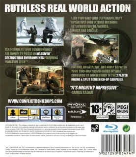 Conflict: Denied Ops PlayStation 3 PAL back cover