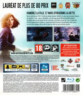 BioShock Infinite PlayStation 3 PAL back cover