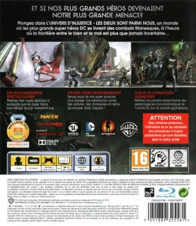 Injustice: Gods Among Us PlayStation 3 PAL back cover