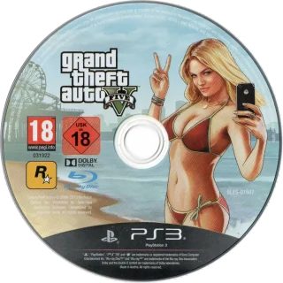 Grand Theft Auto V PlayStation 3 PAL disc