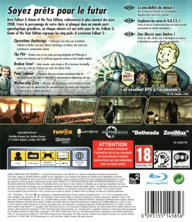 Fallout 3: Game of the Year Edition PlayStation 3 PAL Game of the Year Edition back cover
