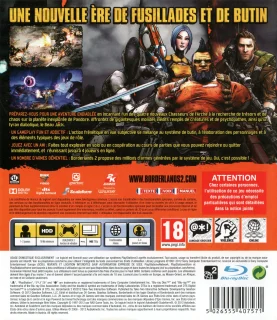 Borderlands 2 PlayStation 3 PAL back cover