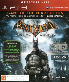 Batman: Arkham Asylum - Game of the Year Edition PlayStation 3 NTSC-U Greatest Hits front cover