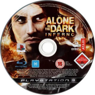 Alone in the Dark: Inferno PlayStation 3 PAL disc