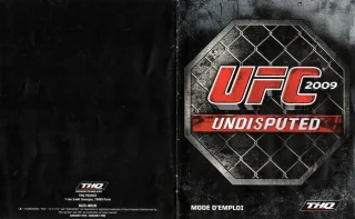 UFC 2009 Undisputed PlayStation 3 PAL manual