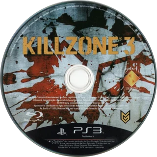 Killzone 3 PlayStation 3 NTSC-U disc