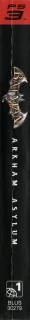 Batman: Arkham Asylum PlayStation 3 NTSC-U spine