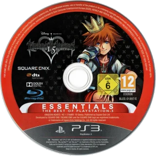 Kingdom Hearts HD 1.5 Remix PlayStation 3 PAL Essentials disc
