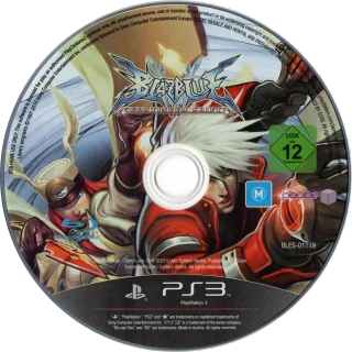 BlazBlue: Continuum Shift PlayStation 3 PAL disc
