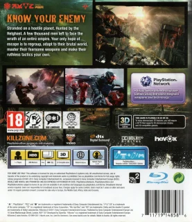 Killzone 3 PlayStation 3 PAL back cover