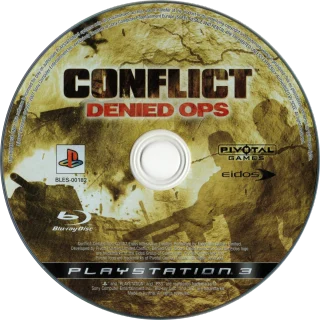 Conflict: Denied Ops PlayStation 3 PAL disc