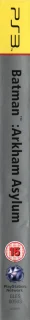 Batman: Arkham Asylum PlayStation 3 PAL Platinum spine