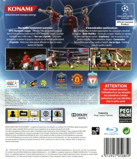 Pro Evolution Soccer 2009 PlayStation 3 PAL back cover