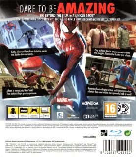 The Amazing Spider-Man 2 PlayStation 3 PAL back cover