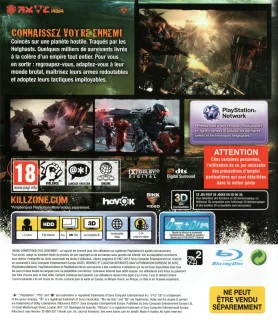 Killzone 3 PlayStation 3 PAL back cover