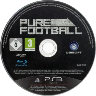Pure Football PlayStation 3 PAL disc