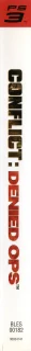 Conflict: Denied Ops PlayStation 3 PAL spine