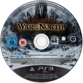 The Lord of the Rings: War in the North PlayStation 3 PAL disc