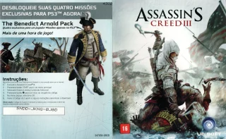 Assassin's Creed III PlayStation 3 NTSC-U manual