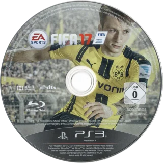 FIFA 17 PlayStation 3 PAL disc