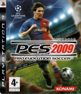 Pro Evolution Soccer 2009 PlayStation 3 PAL front cover