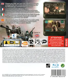 Mobile Suit Gundam: Target in Sight PlayStation 3 PAL back cover