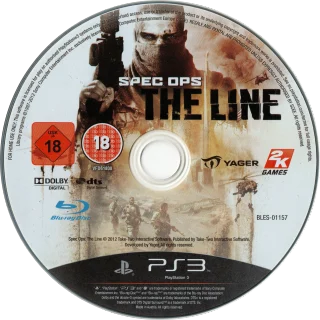 Spec Ops: The Line PlayStation 3 PAL disc