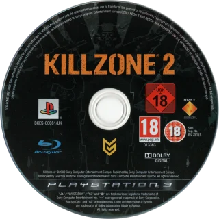Killzone 2 PlayStation 3 PAL disc