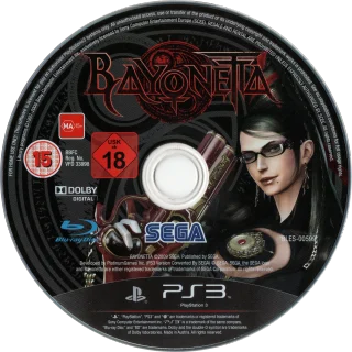 Bayonetta PlayStation 3 PAL disc