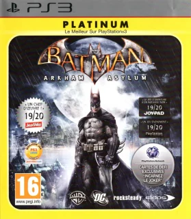 Batman: Arkham Asylum PlayStation 3 PAL Platinum front cover